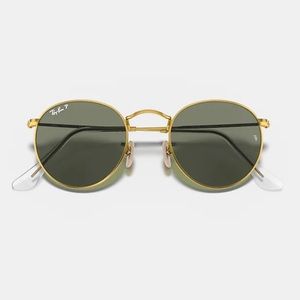 Polarized Ray Ban Round Metal Sunglasses